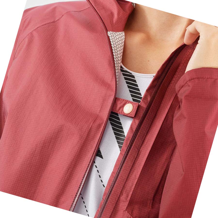 Chaquetas Salomon BONATTI WATERPROOF Mujer Rojos | MX 2472MQZ